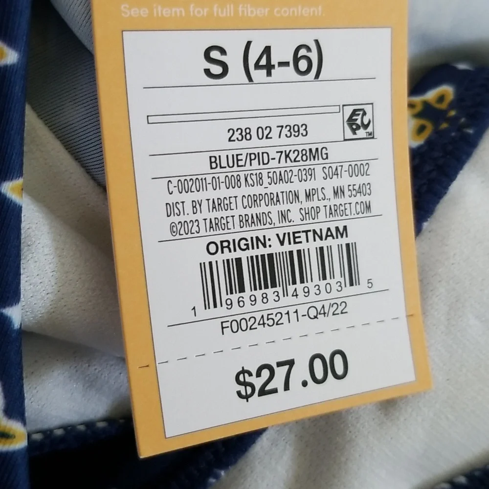 NWT Kona Sol Navy Back Tie Tankini Swim Top Size Small - Picture 8 of 9